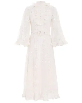 Ivory Tiggy Lace Midi Dress