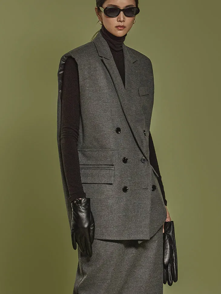 J2447 Double Button Vest