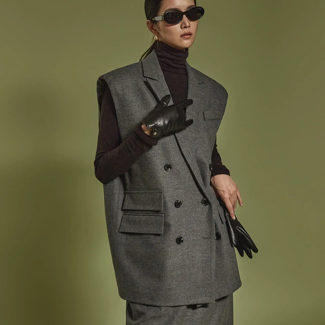 J2447 Double Button Vest