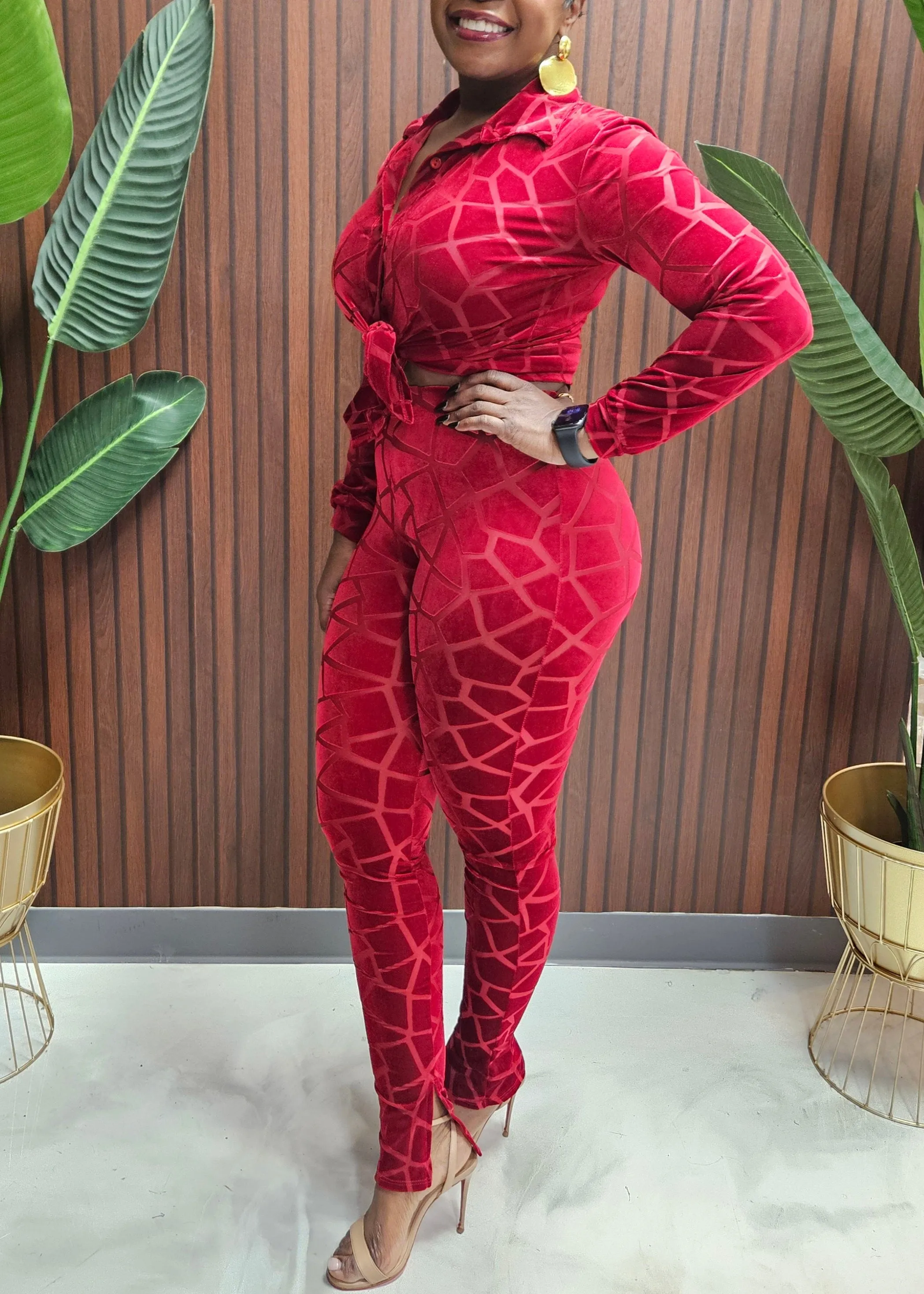 Kasondra Velvet Set