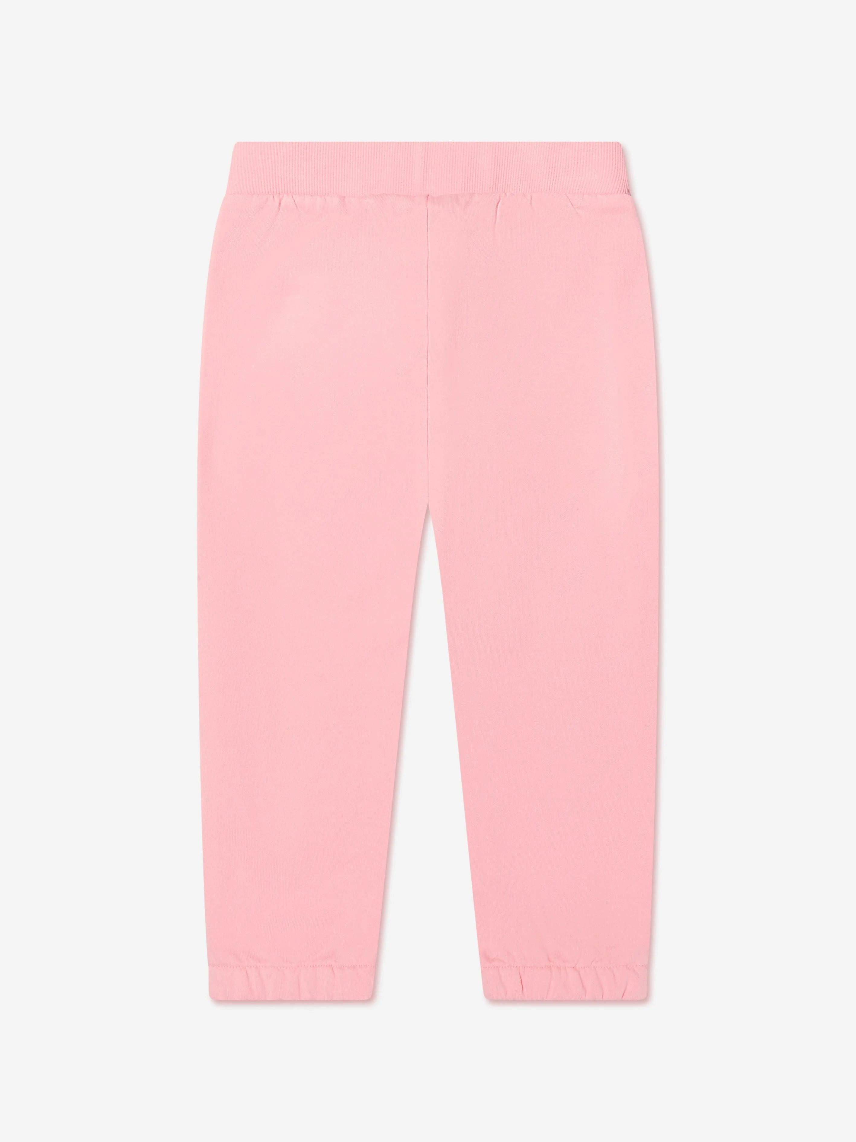 KENZO Girls Logo Print Joggers in Pink