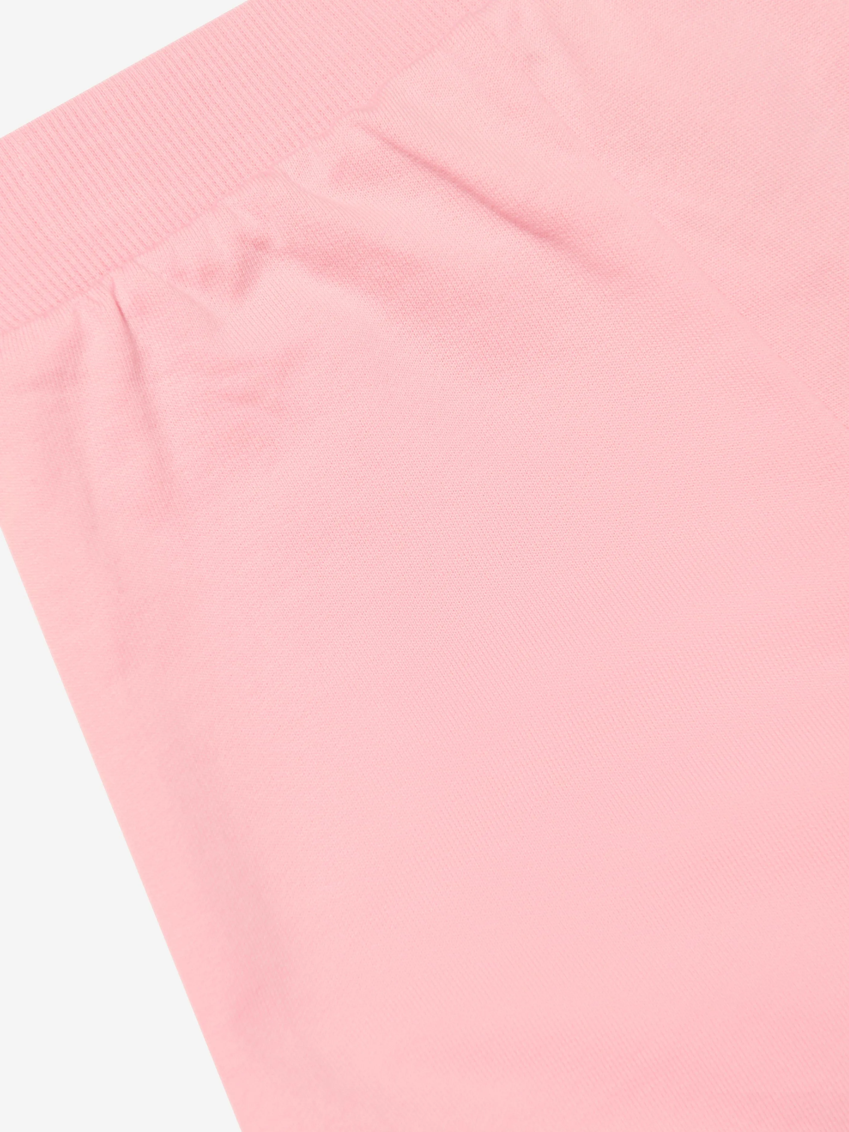 KENZO Girls Logo Print Joggers in Pink