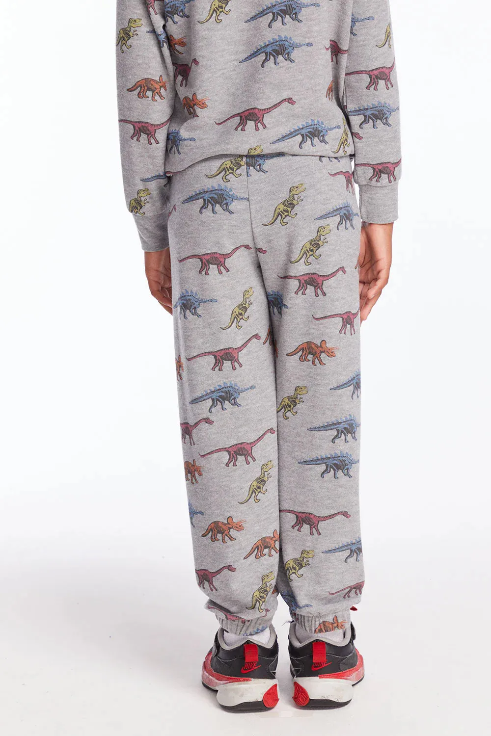 kids skeleton dinos jogger