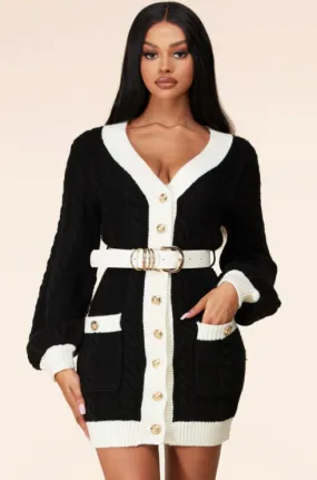 Knit Cardigan Dress