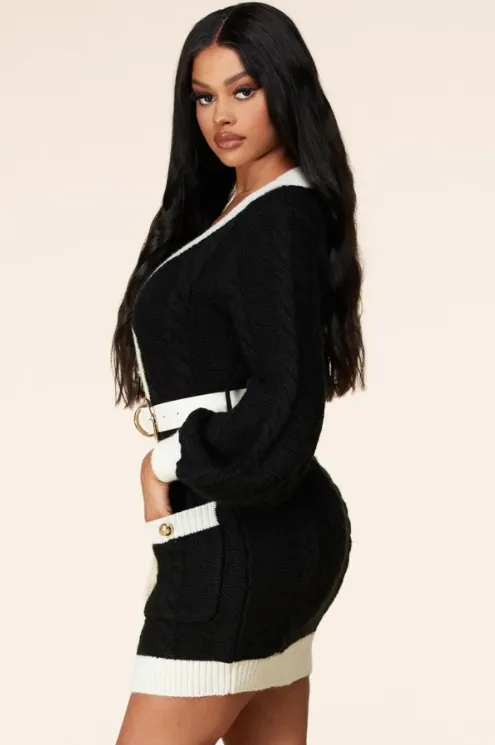 Knit Cardigan Dress