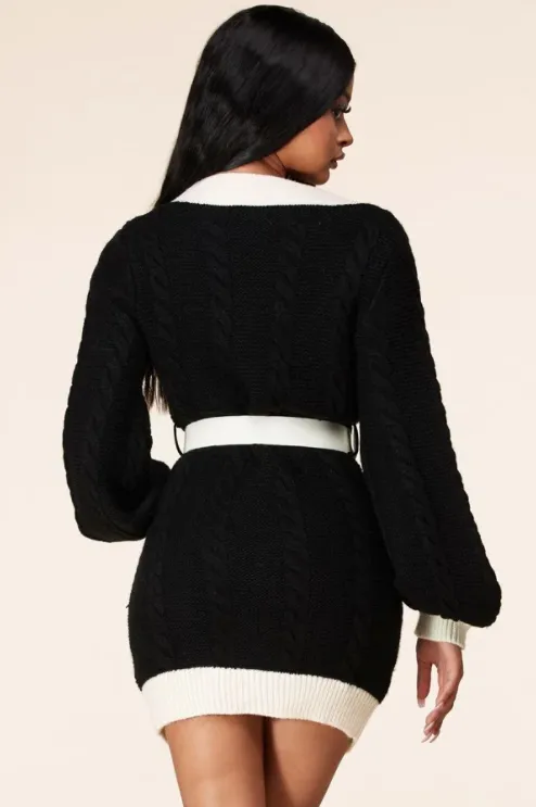 Knit Cardigan Dress
