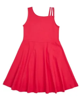 Knit Dress W/ Asymmetrical Neck