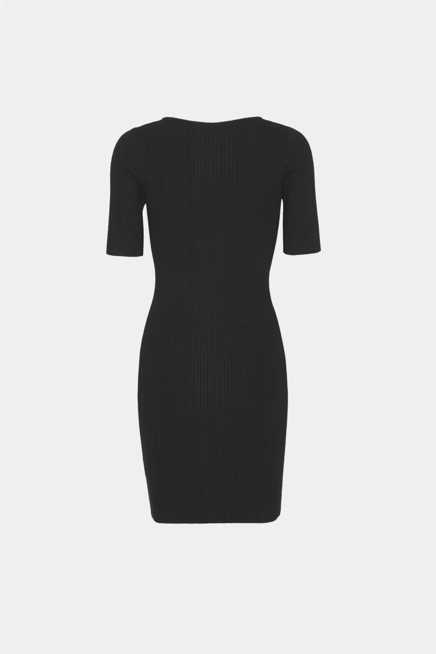 Knit Mini Dress Black