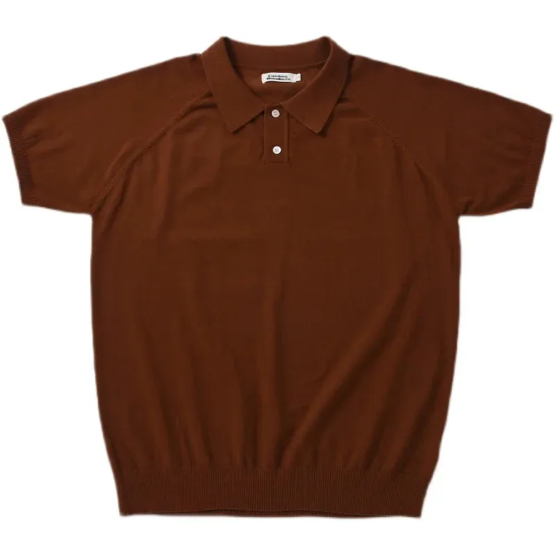 Knit Polo Shirt for Men - Pure Cotton - Regular Fit - Smart Business Shirt