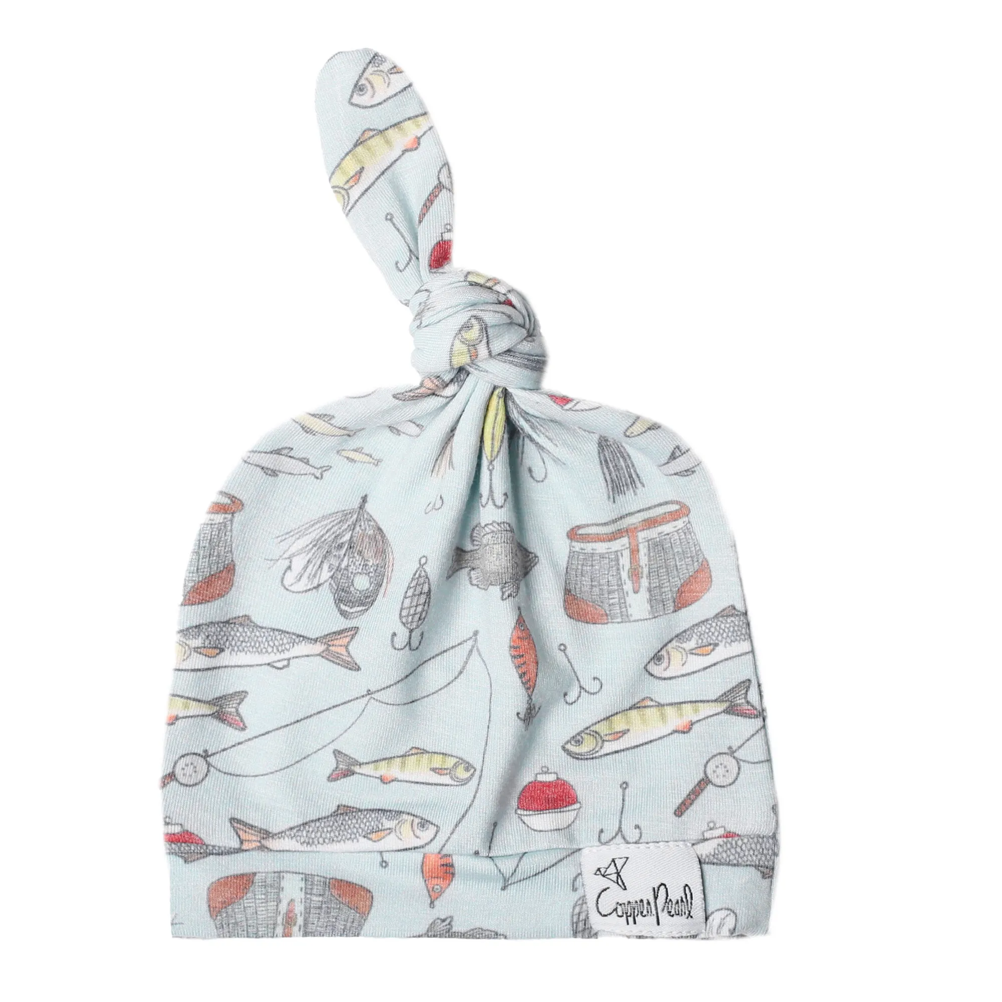 Knit Top Knot Hat - Trout