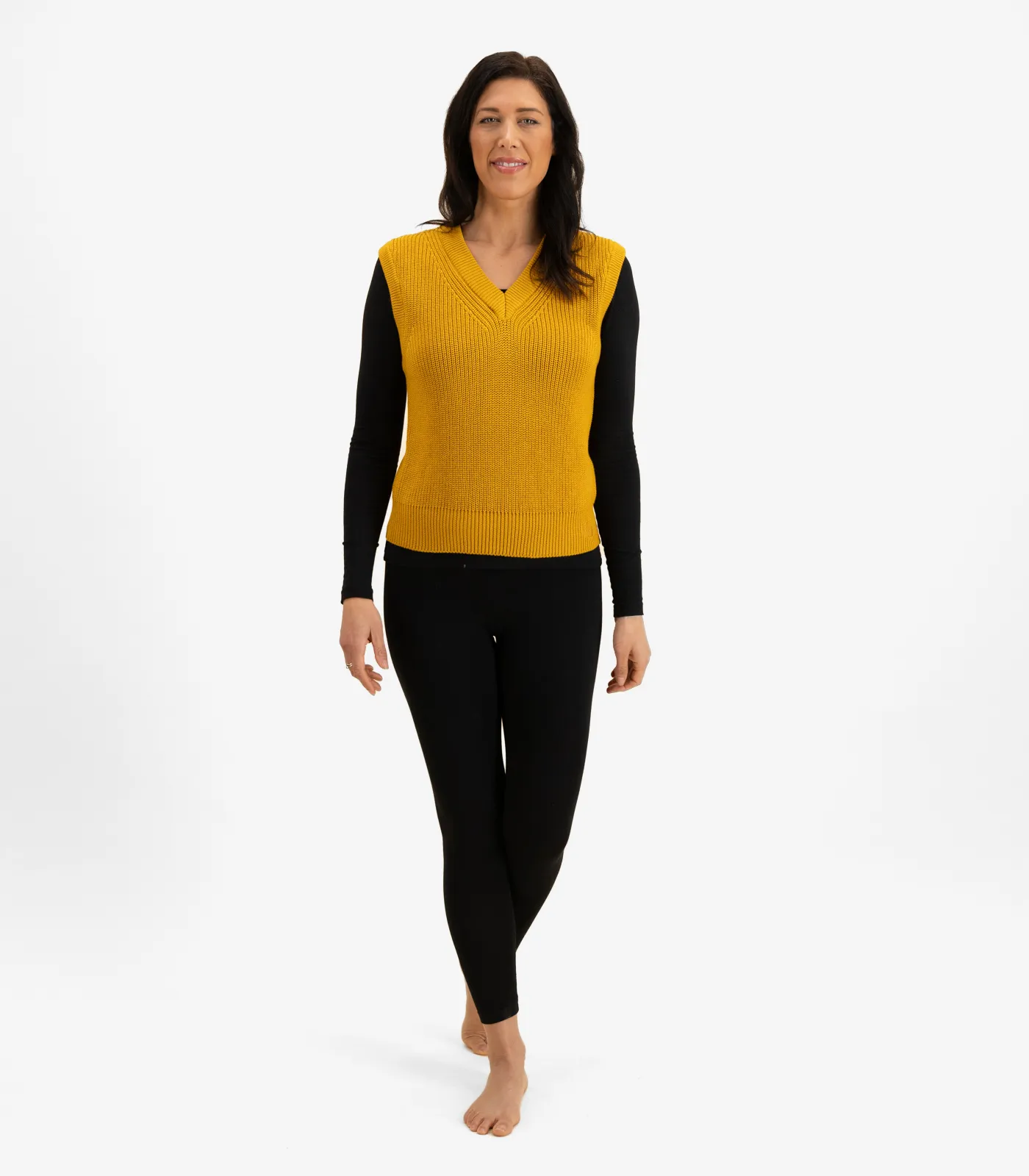 Knitted V Neck Vest
