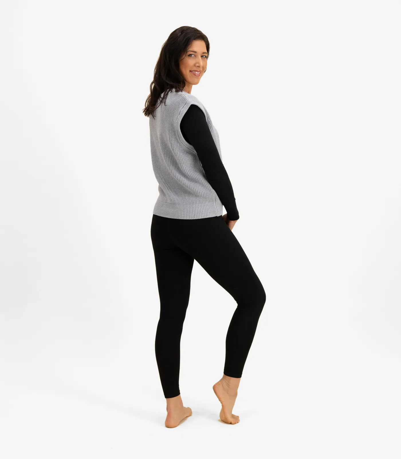 Knitted V Neck Vest