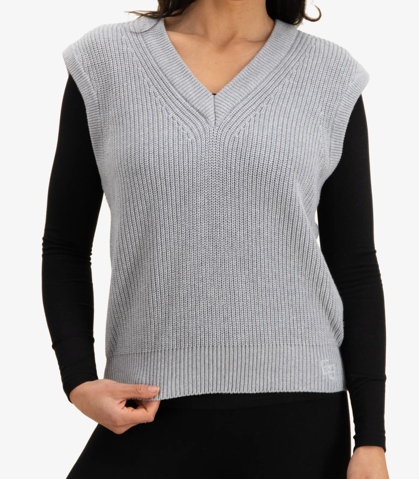 Knitted V Neck Vest
