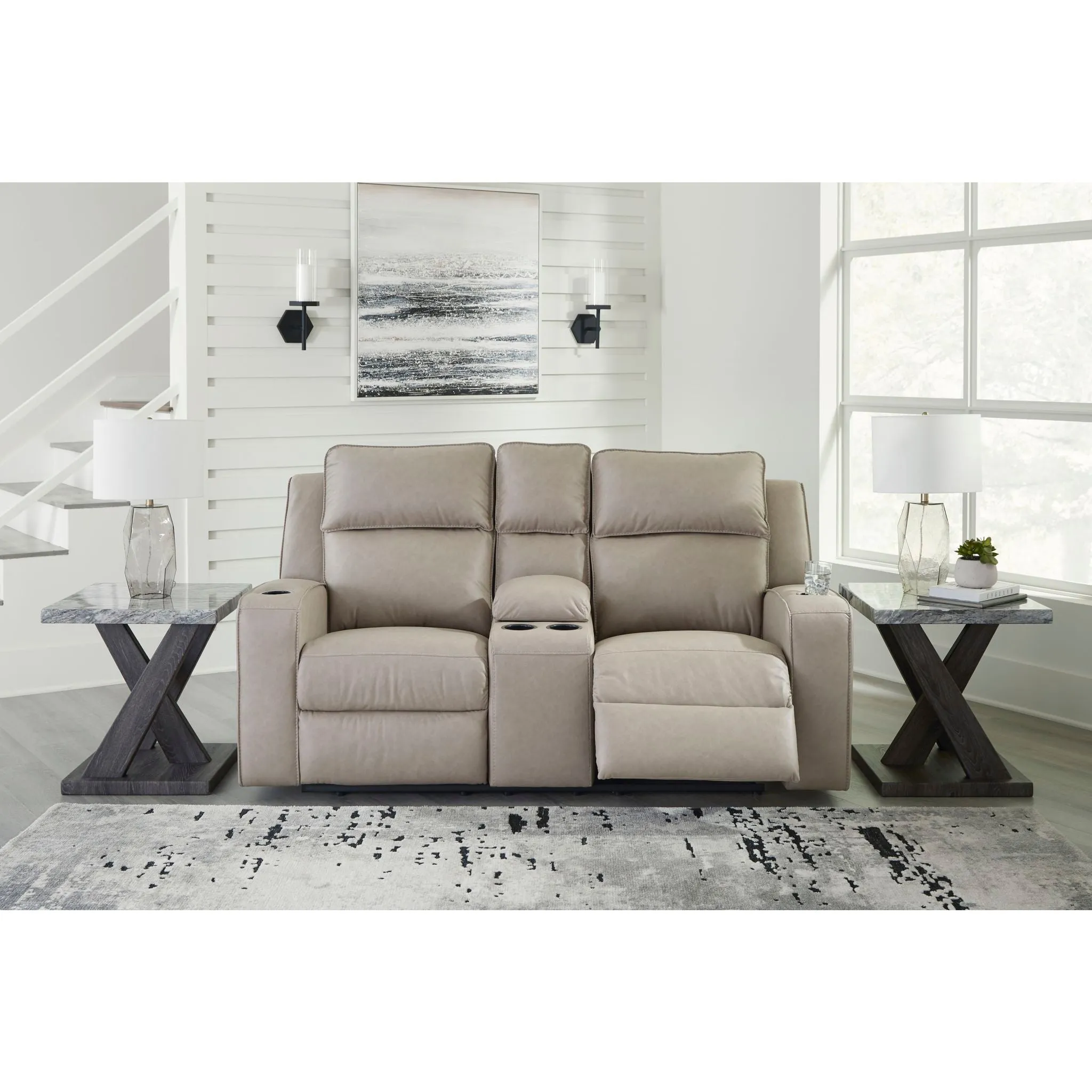 Lavenhorne Reclining Loveseat with Console
