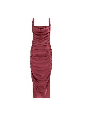 LEO LIN - Rachel Cowl Neck Slip Dress