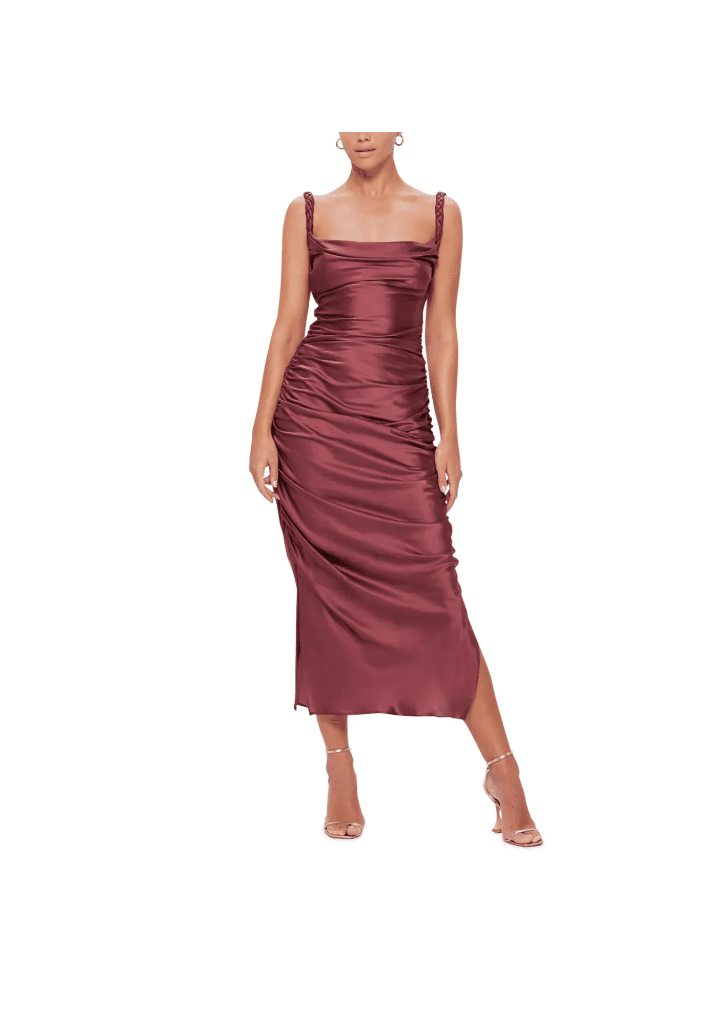 LEO LIN - Rachel Cowl Neck Slip Dress