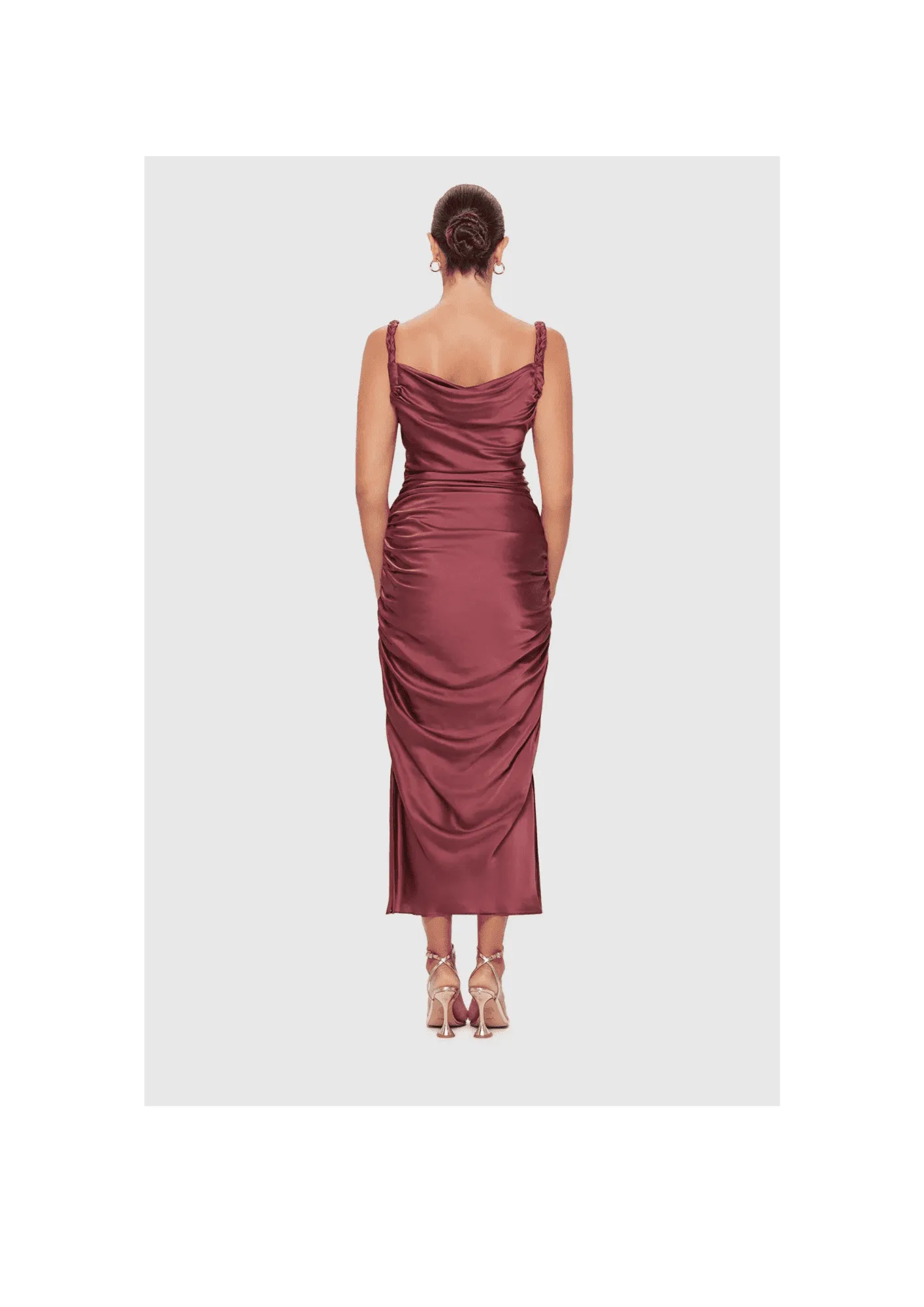 LEO LIN - Rachel Cowl Neck Slip Dress