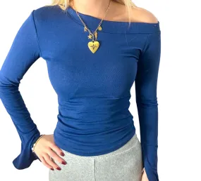 Libby top blue