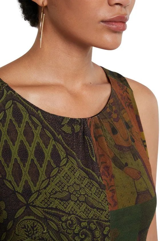 Long Flared Asymmetric Dress - Nise