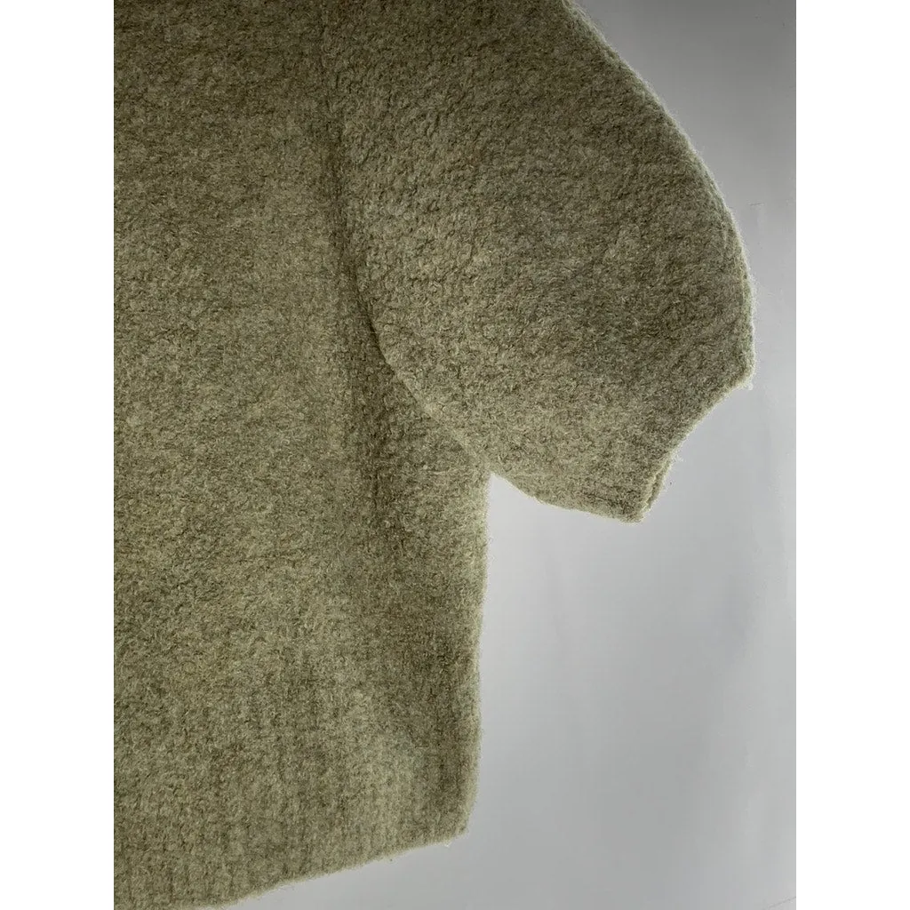 LOS ANGELES ATELIER & OTHER STORIES Women's Tan Alpaca Short Sleeve Knit Top SZS