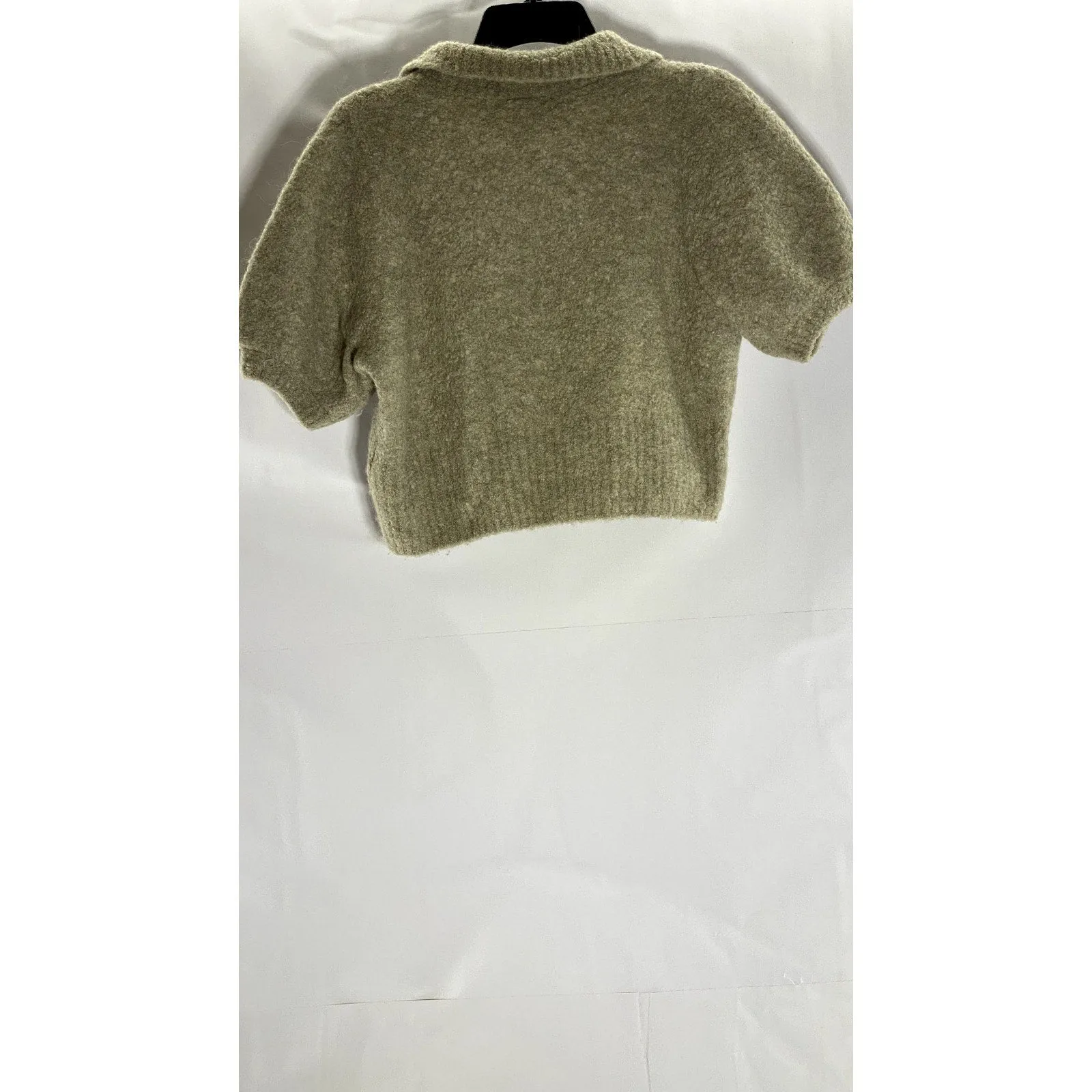 LOS ANGELES ATELIER & OTHER STORIES Women's Tan Alpaca Short Sleeve Knit Top SZS