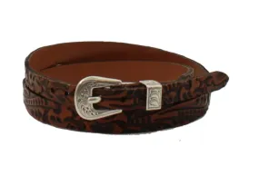 M&F Tooled Floral Hatband
