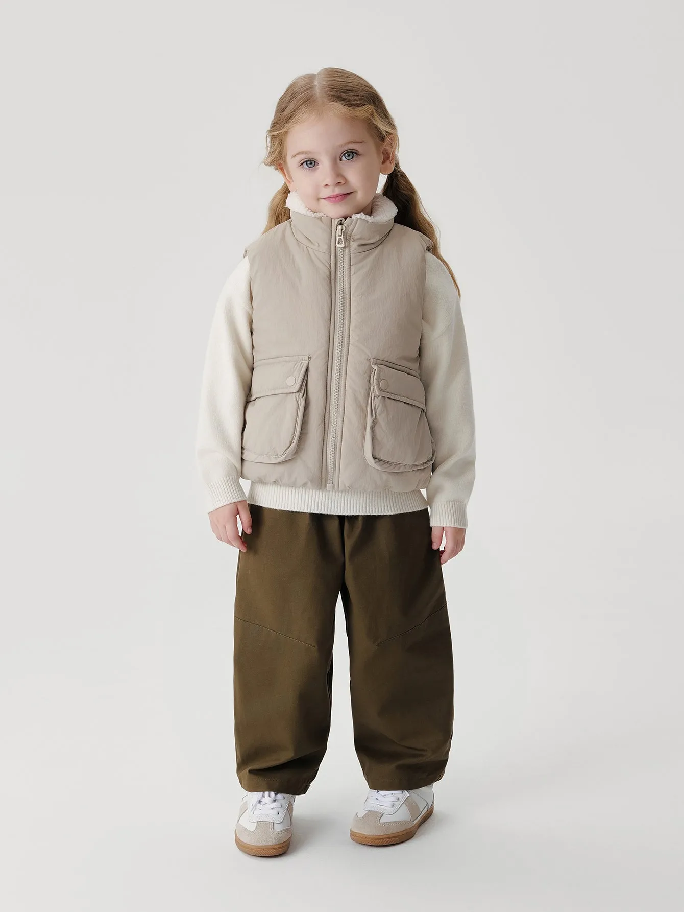 MARC & JANIE Boys Girls Padded Stand Up Vest 241516