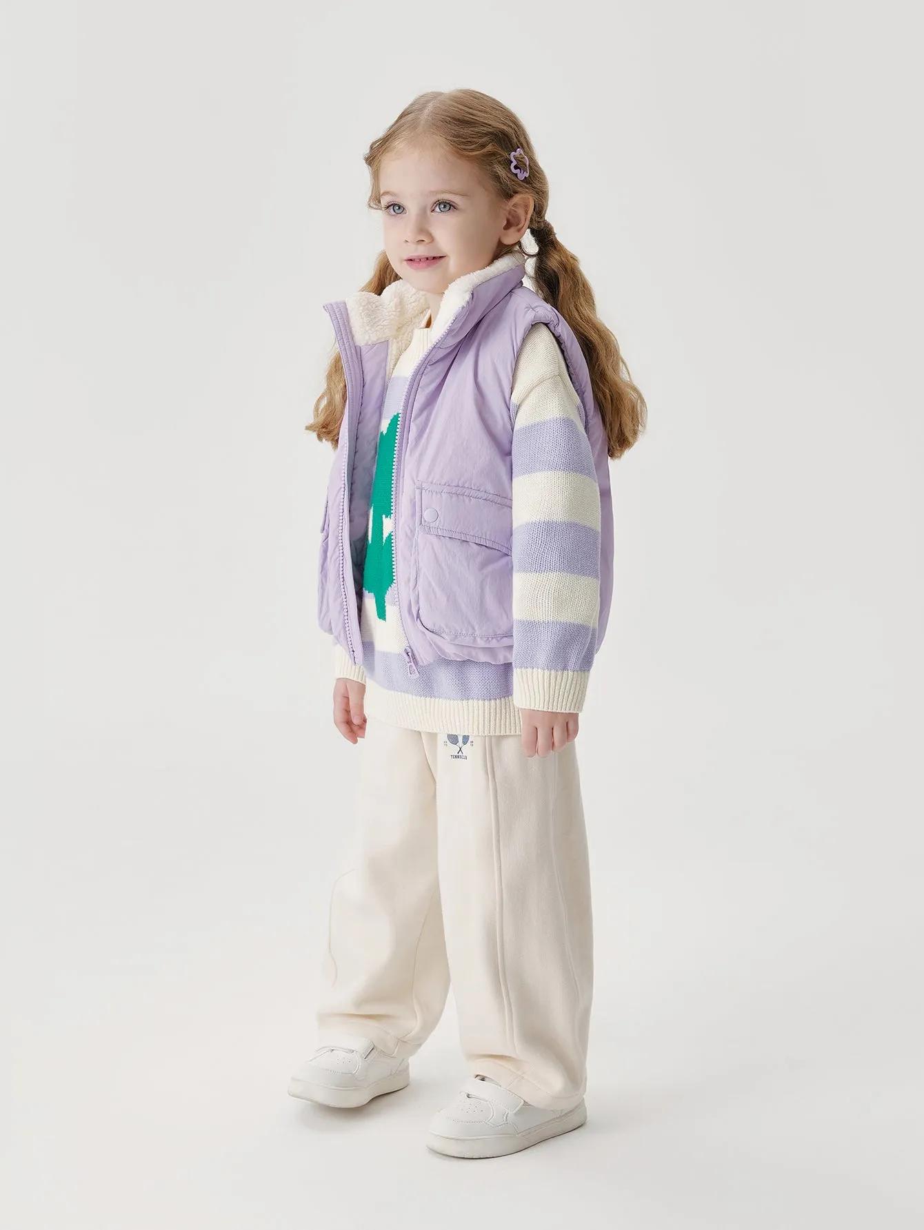 MARC & JANIE Boys Girls Padded Stand Up Vest 241516