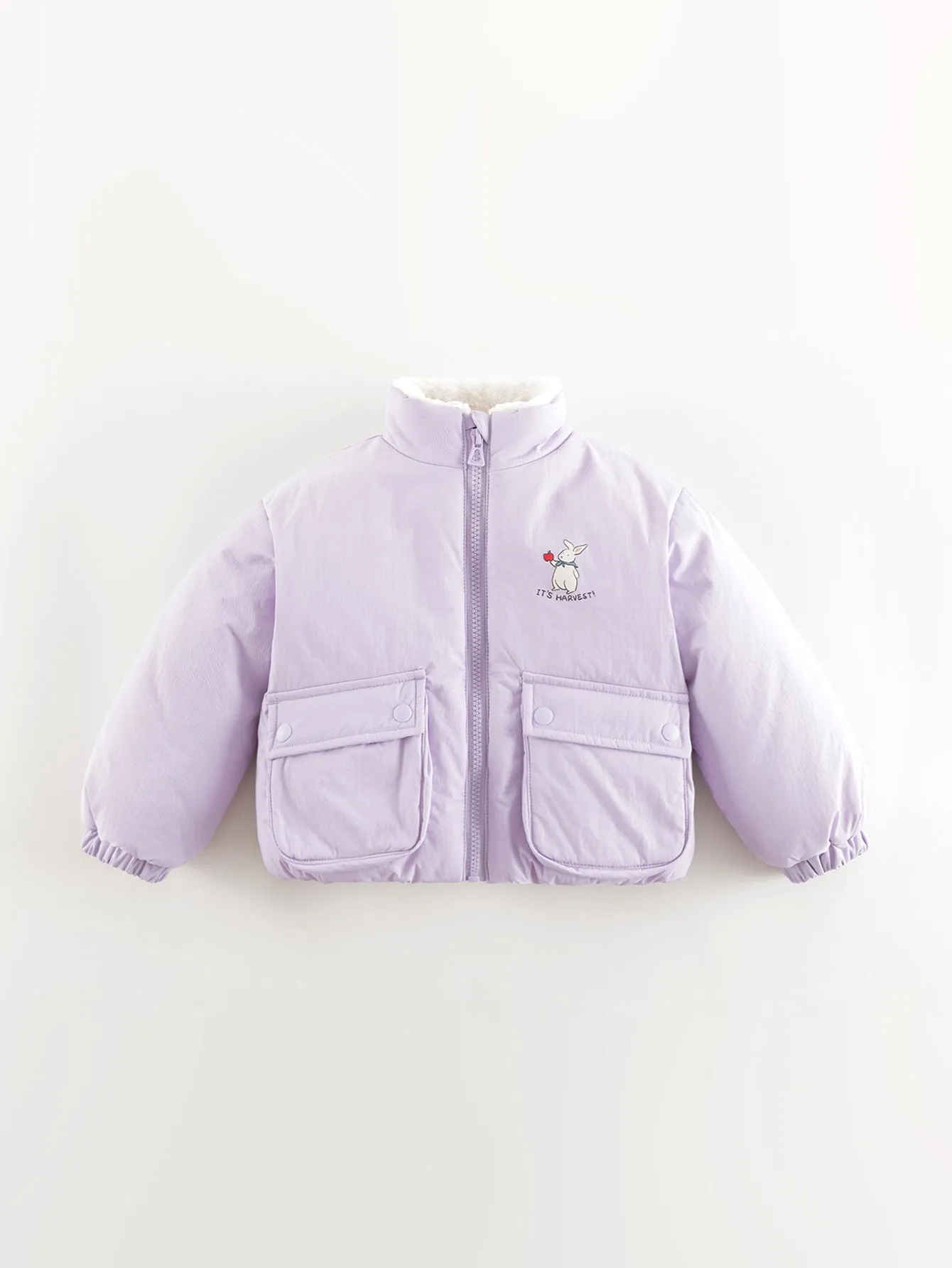 MARC & JANIE Boys Girls Padded Standing Collar Zip Up Jacket 241005