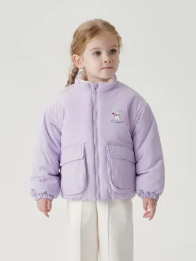 MARC & JANIE Boys Girls Padded Standing Collar Zip Up Jacket 241005