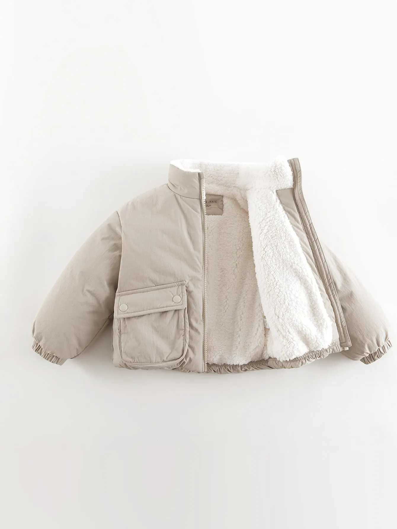 MARC & JANIE Boys Girls Padded Standing Collar Zip Up Jacket 241005