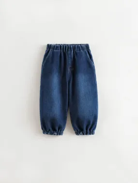 MARC & JANIE Boys Loose Padded Denim Drawstring Pants Soft Jeans 241212