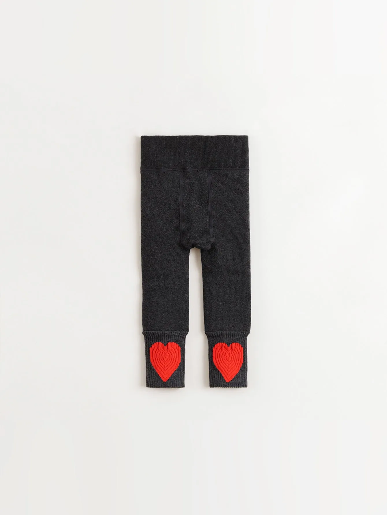 MARC & JANIE Girls Love Stretch Padded Bottoms Knitted Ribbed Pants 241653