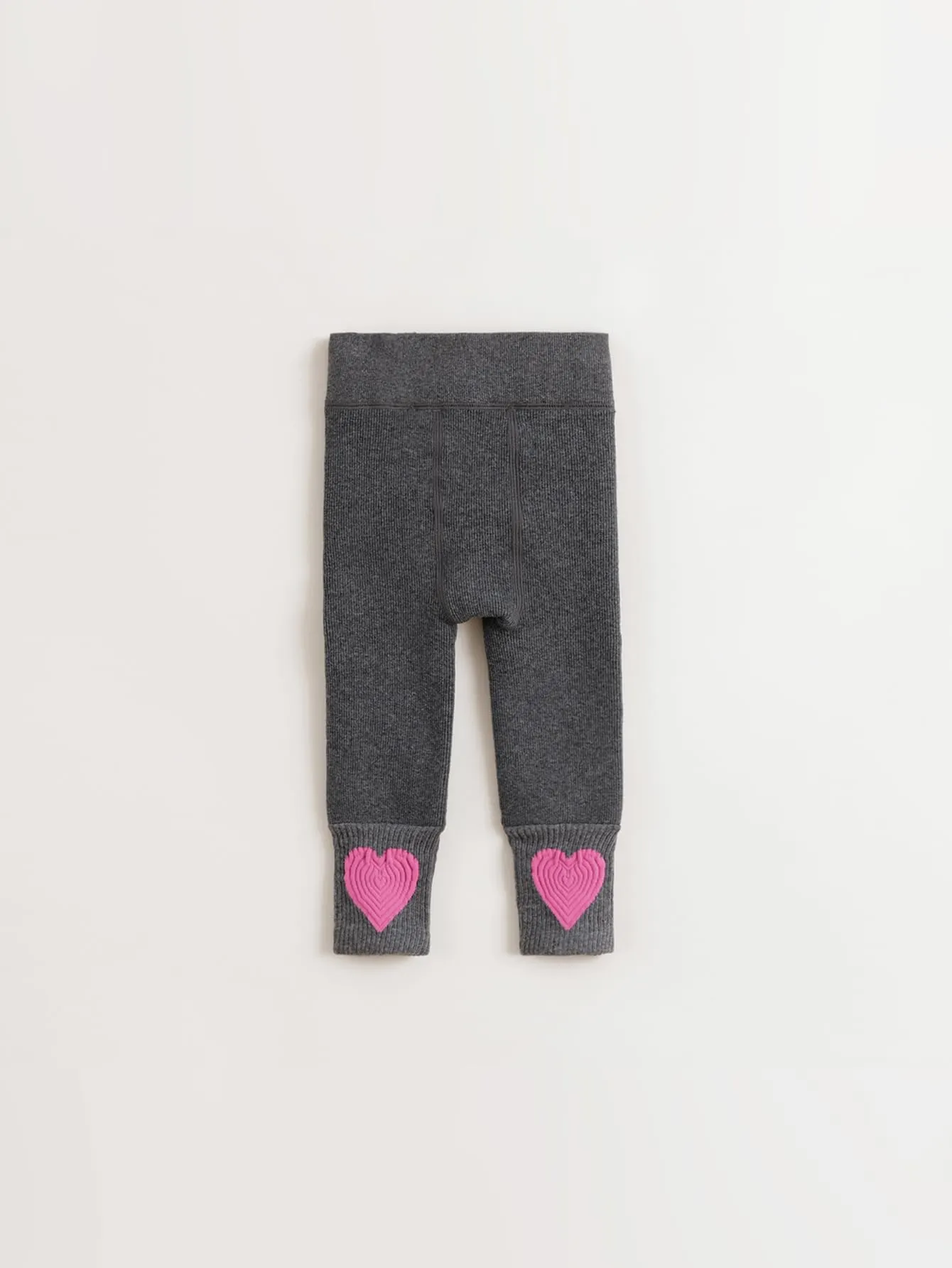 MARC & JANIE Girls Love Stretch Padded Bottoms Knitted Ribbed Pants 241653