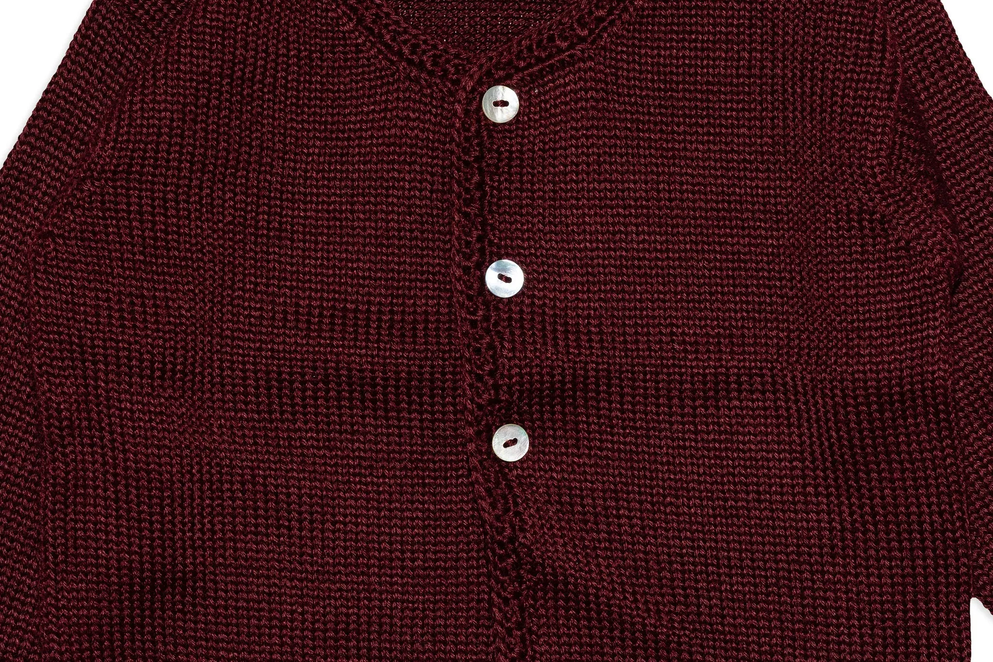 Maroon Knit Cardigan