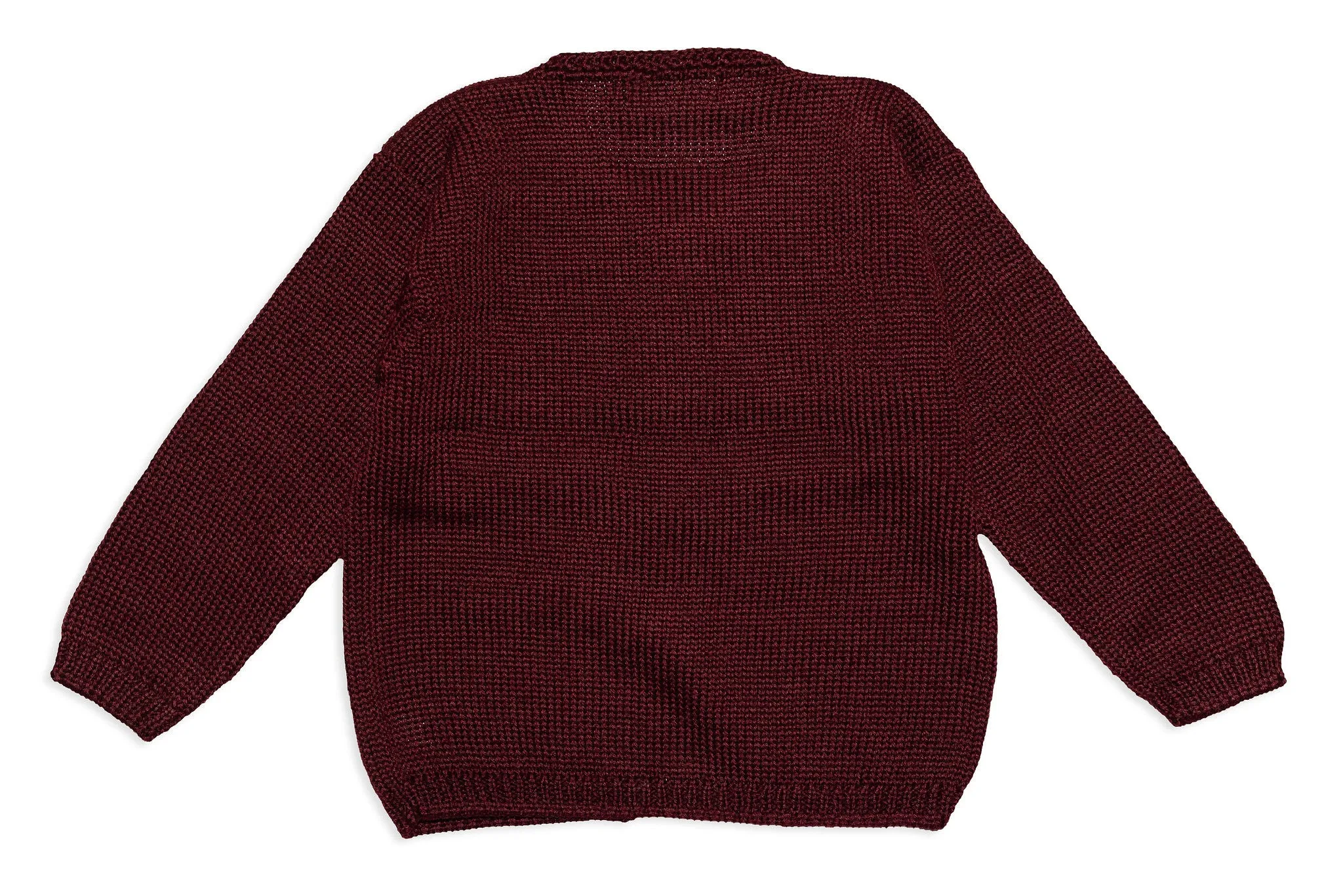 Maroon Knit Cardigan