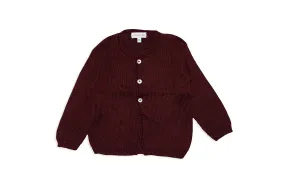 Maroon Knit Cardigan