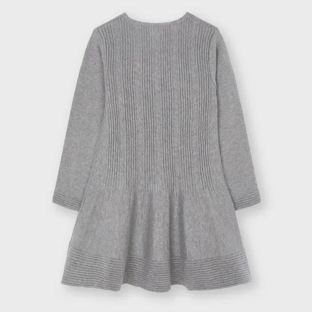 Mayoral Girl's Grey Woven Dress