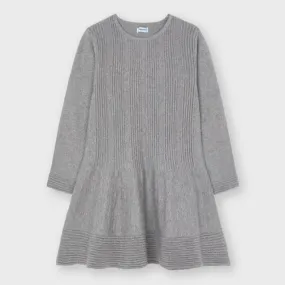 Mayoral Girl's Grey Woven Dress