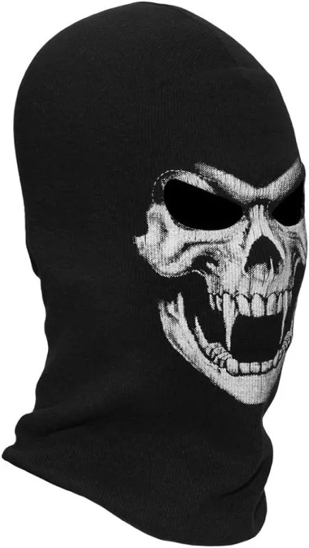 MELOP Full Face Skeleton Skull Ghost Halloween Balaclava Face Mask for Cosplay Costume Cycling Outdoor Sport With Skeleton Pattern Gloves