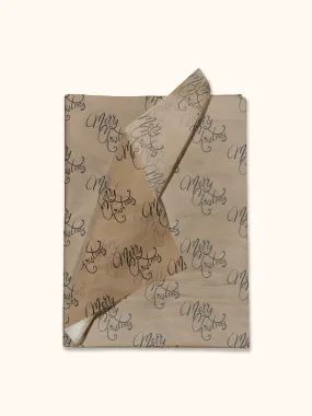 Merry Christmas Kraft Tissue Paper