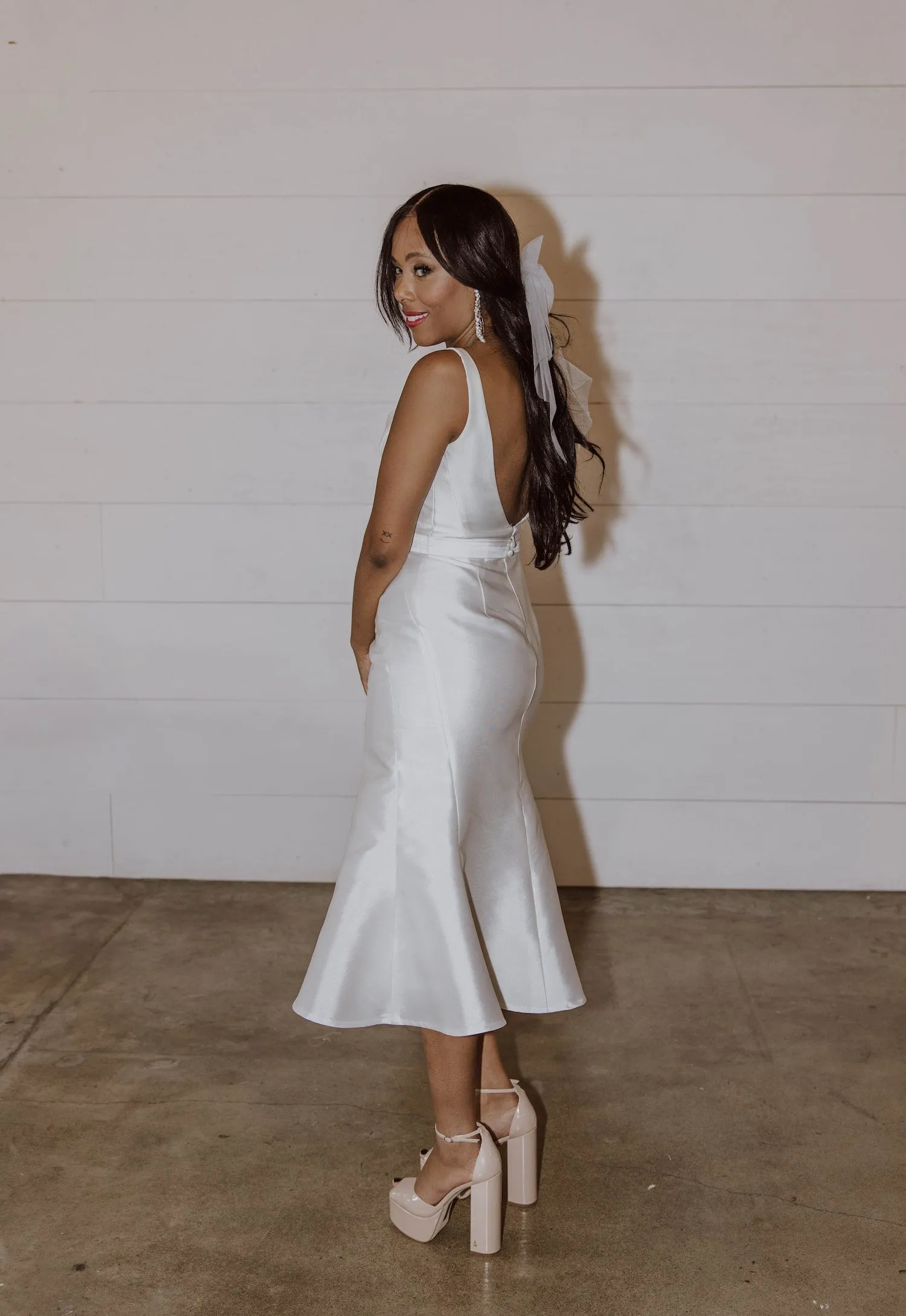 Mikado Midi Dress