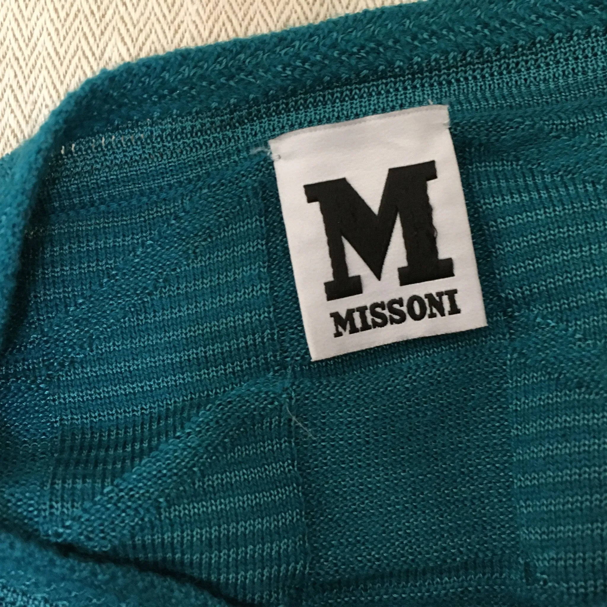 Missoni M Jacquard Knit Wool Blend Dress Size S Small Ladies