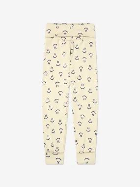Molo Baby Organic Cotton Smiley Face Joggers