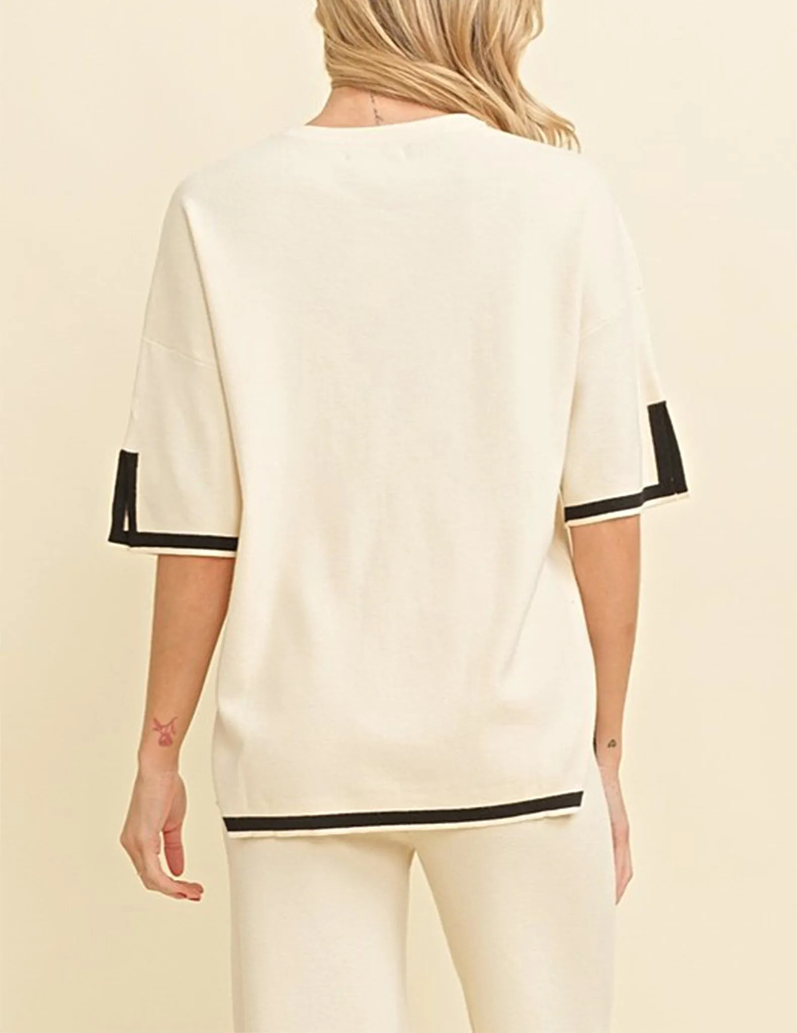Montauk Contrast Trim Knit Top