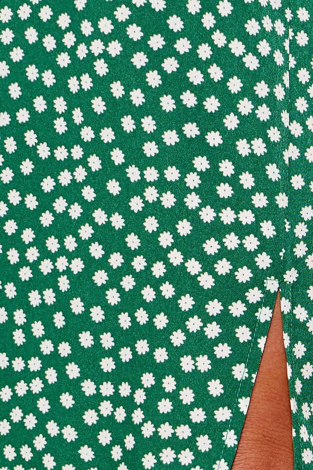 Mulberry Floral Faux Wrap Midi Dress