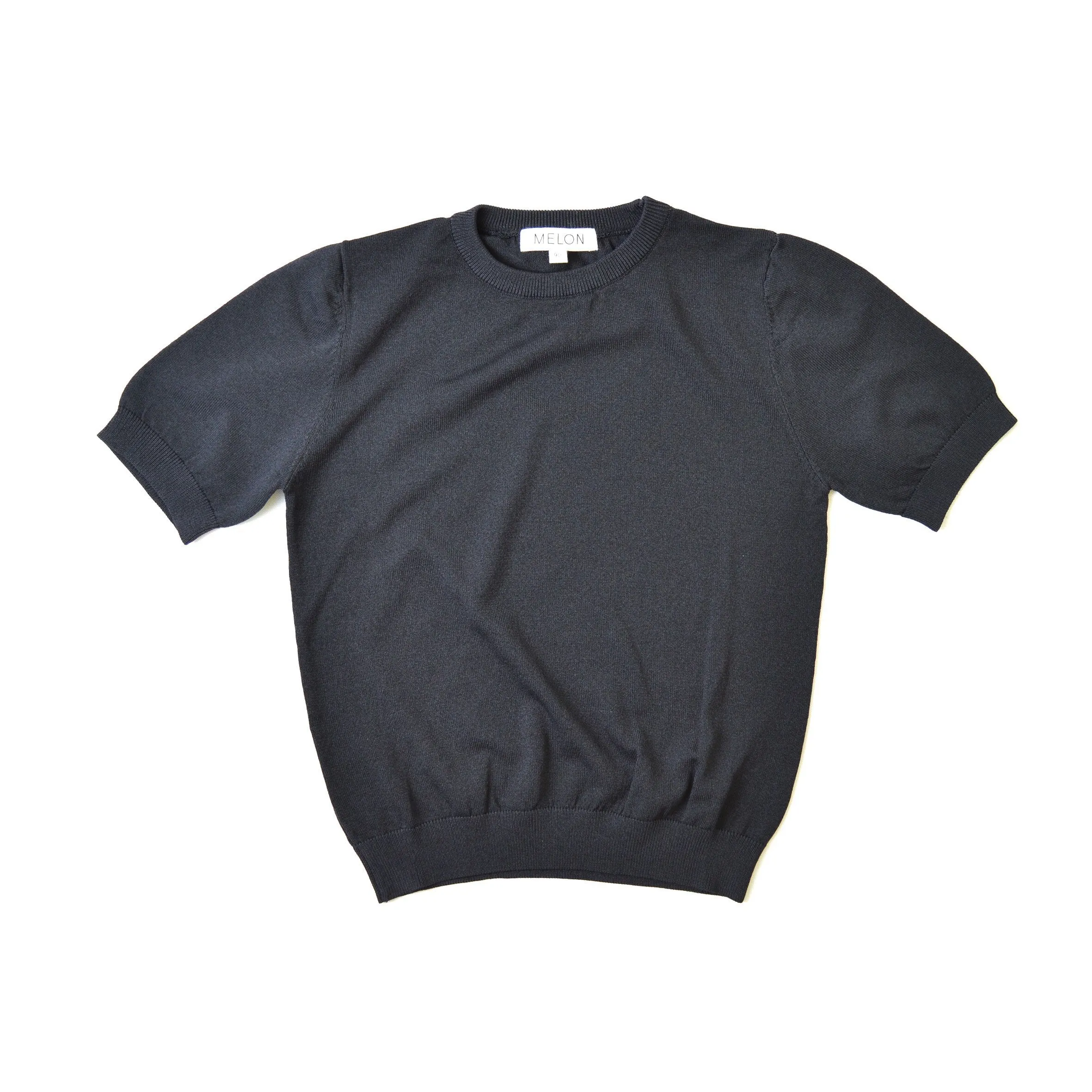 *Must-have* Cool Cotton Knit Top, Ebony