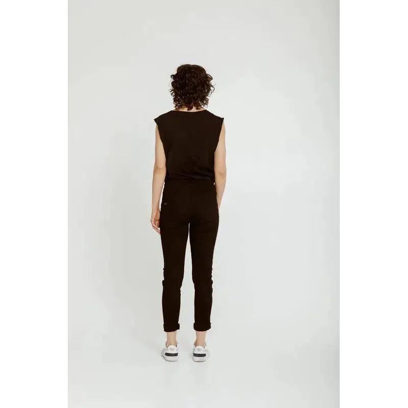 New London HOPE Roll Cuff Jogger | Black
