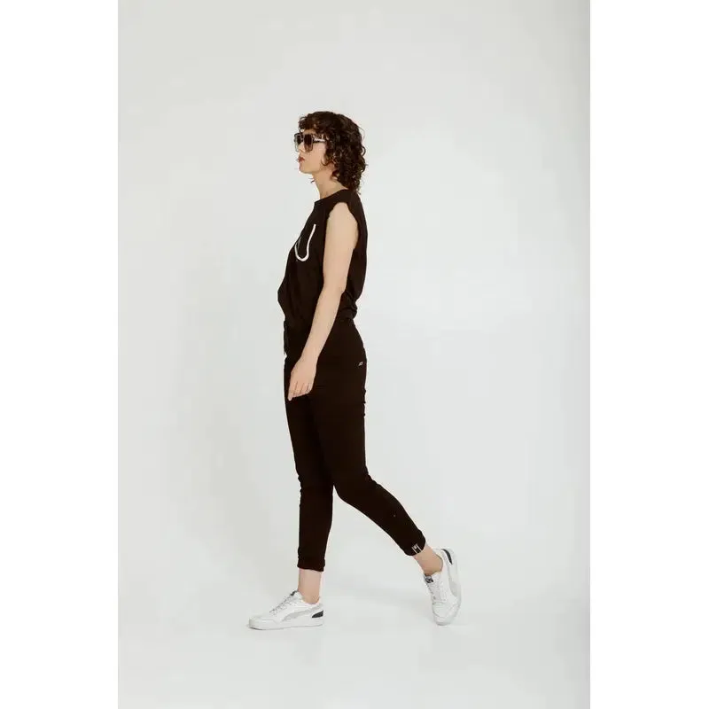 New London HOPE Roll Cuff Jogger | Black