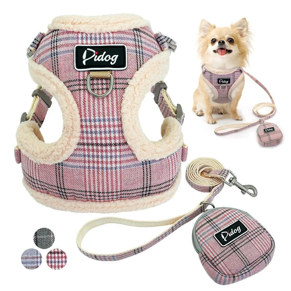 No Pull Small Dog Harness Vest/Adjustable Harness Leash Set For Small Medium Dogs